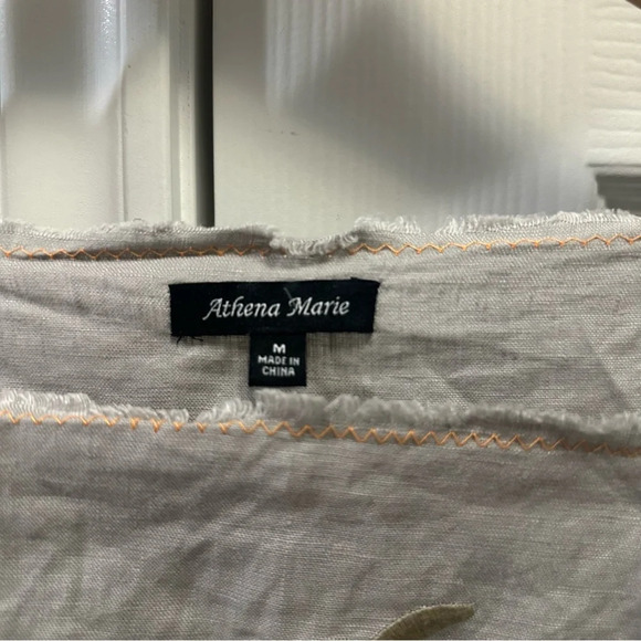 Athena Marie embroidered blouse size Medium - Picture 3 of 4